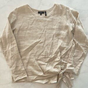 Theory | Beige Women's Linen Top NWOT